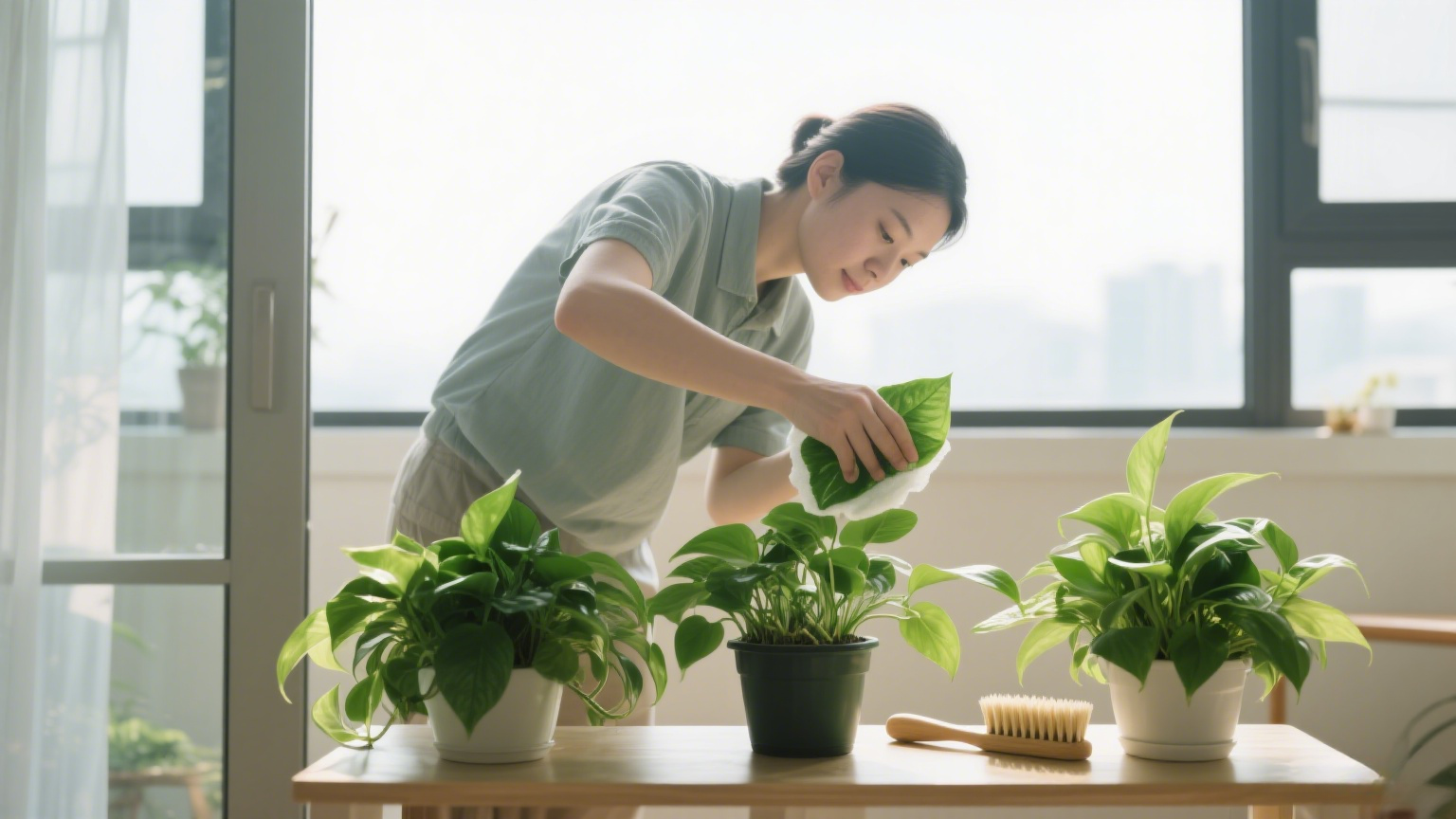 家庭阳台绿植养护清洁小窍门，绿意盎然空间净